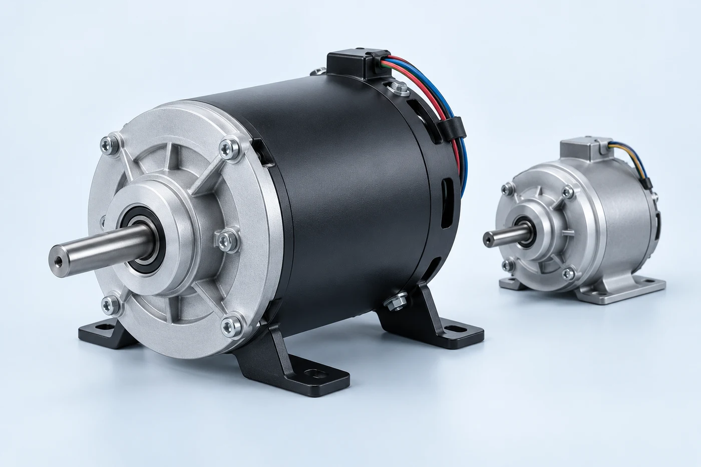Concept visualization of two custom electric motor configurations
